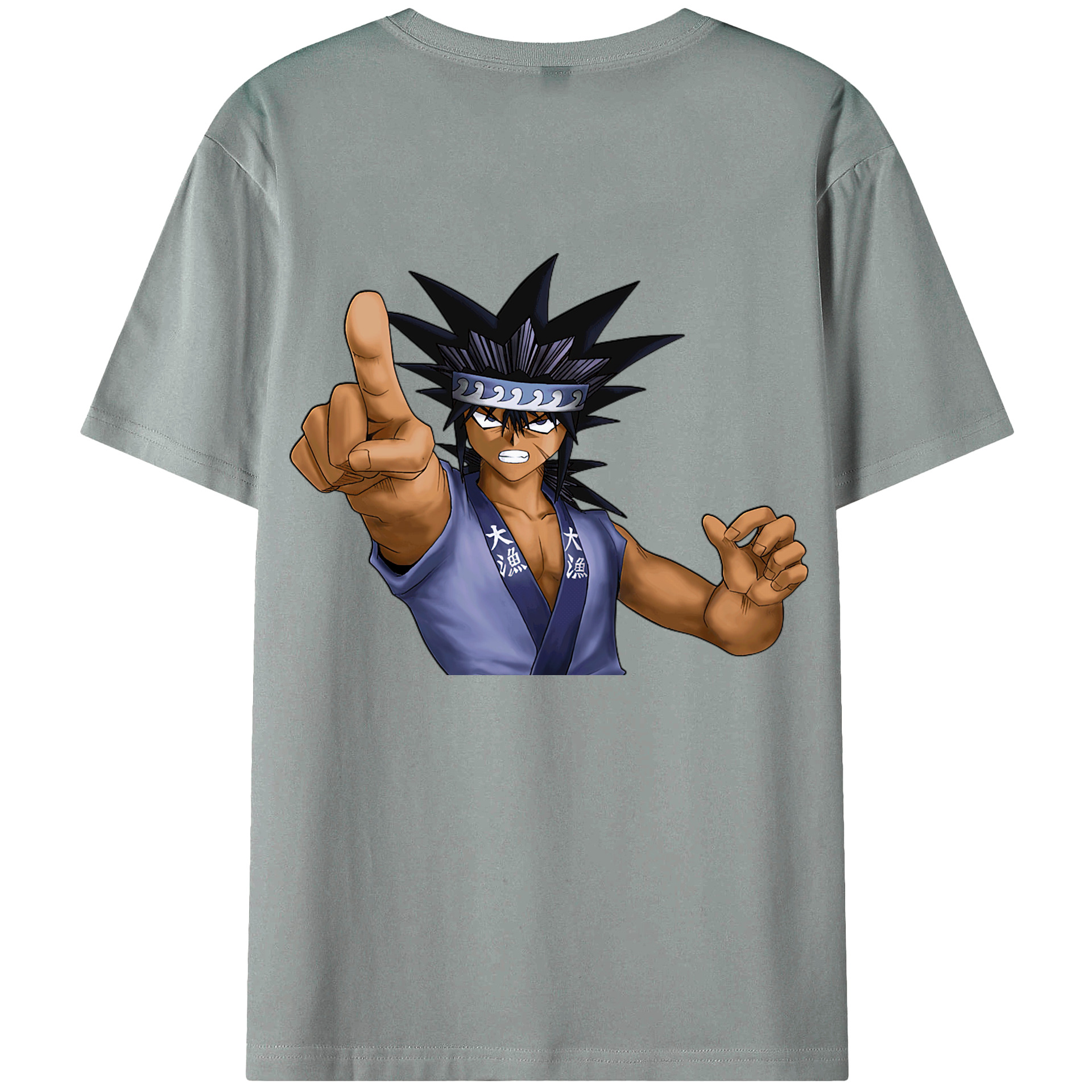 （画像用） 遊☆戯☆王 Yu-Gi-Oh! 綿100％ メンズ半袖Tシャツ（バックプリント） 通気性